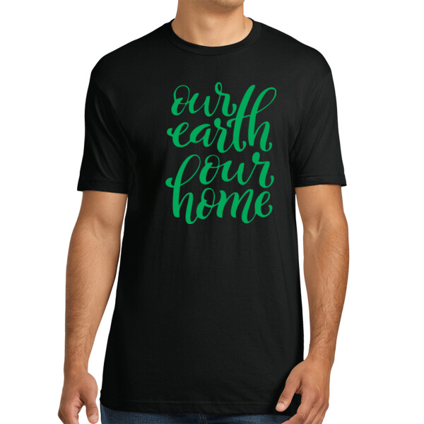 Our Earth Our Home - Unisex Premium Cotton T-Shirt Thumbnail