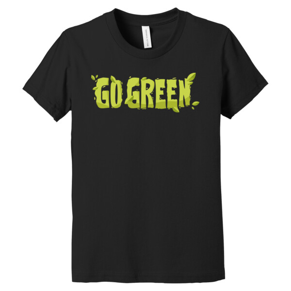 Go Green - Youth Premium Cotton T-Shirt Thumbnail