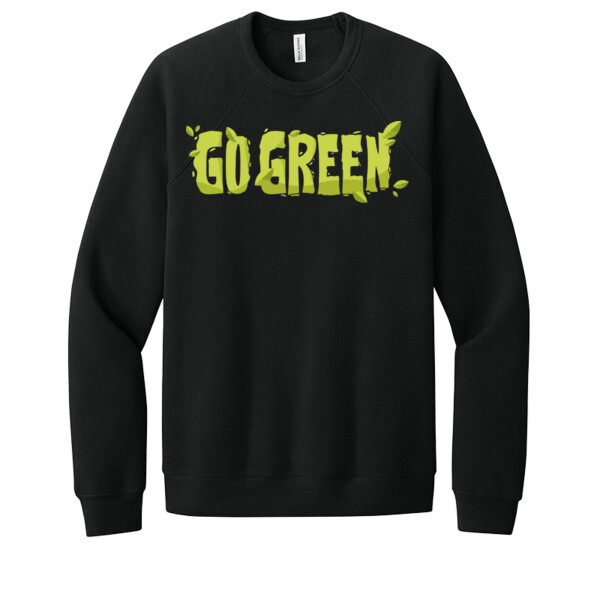 Go Green - Unisex Premium Fleece Crew Sweatshirt Thumbnail