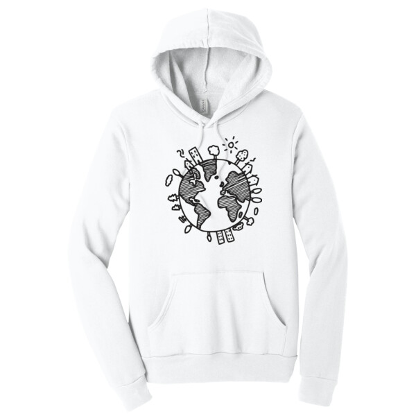 Earth Day / Black 1 - Unisex Premium Fleece Pullover Hoodie Thumbnail