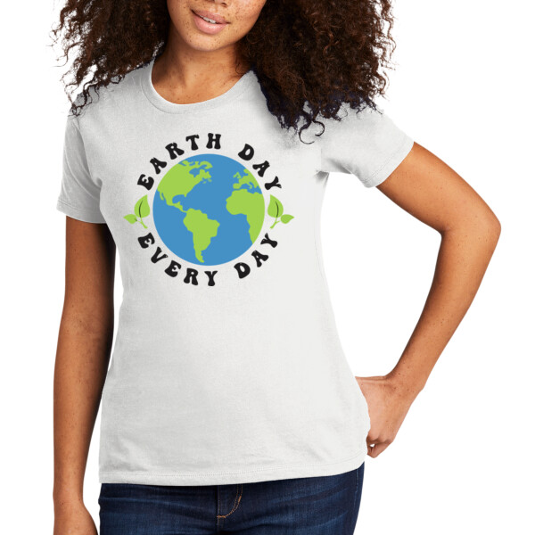 Earth Day / Black 2 - Women's Premium Cotton T-Shirt Thumbnail
