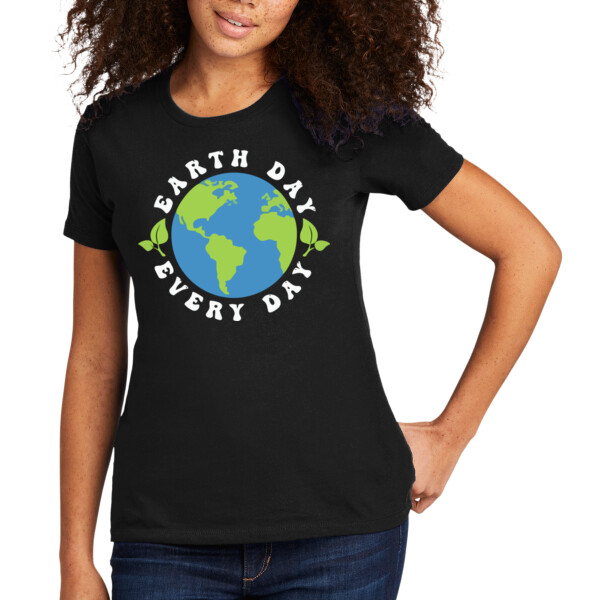 Earth Day / White 2 - Women's Premium Cotton T-Shirt Thumbnail