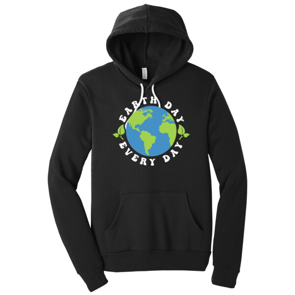 Earth Day / White 2 - Unisex Premium Fleece Pullover Hoodie Thumbnail