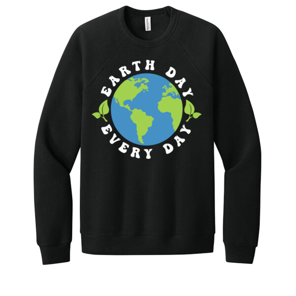 Earth Day / White 2 - Unisex Premium Fleece Crew Sweatshirt Thumbnail