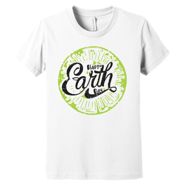 Earth Day / Black Distressed - Youth Premium Cotton T-Shirt Thumbnail