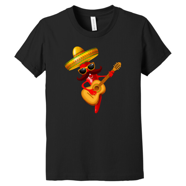 Chili Guitar - Youth Premium Cotton T-Shirt Thumbnail
