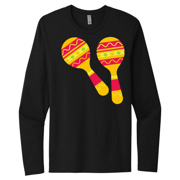 Maracas 2 - Unisex Premium Cotton Long Sleeve T-Shirt Thumbnail