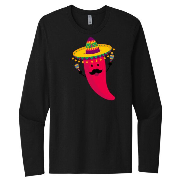 Chili - Unisex Premium Cotton Long Sleeve T-Shirt Thumbnail