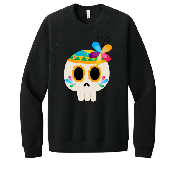 Skull 3 - Unisex Premium Fleece Crew Sweatshirt Thumbnail