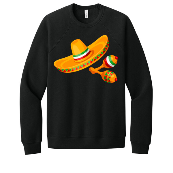 Hat and Maracas - Unisex Premium Fleece Crew Sweatshirt Thumbnail
