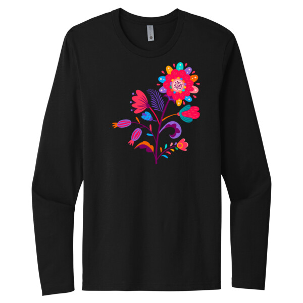 Flowers 2 - Unisex Premium Cotton Long Sleeve T-Shirt Thumbnail
