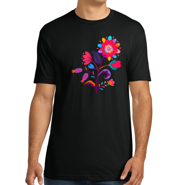 Flowers 2 - Unisex Premium Cotton T-Shirt Thumbnail