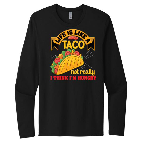 Taco Life - Unisex Premium Cotton Long Sleeve T-Shirt Thumbnail