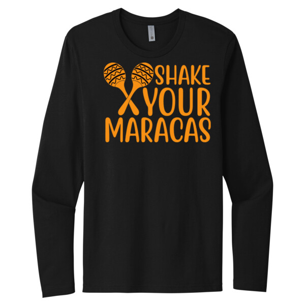 Shake Your Maracas - Unisex Premium Cotton Long Sleeve T-Shirt Thumbnail