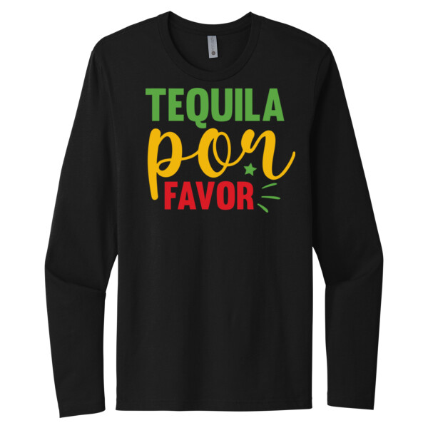 Tequila Por Favor - Unisex Premium Cotton Long Sleeve T-Shirt Thumbnail