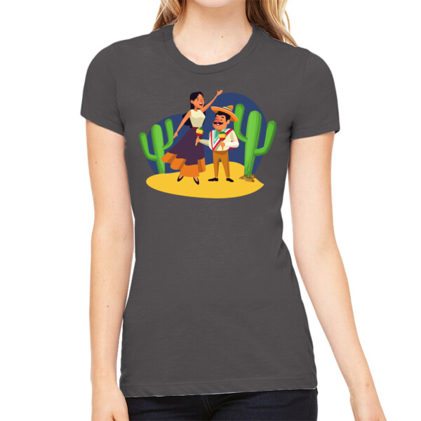 Dance - Women's Premium Cotton Slim Fit T-Shirt Thumbnail