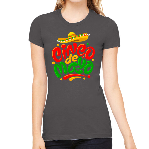 Cinco De Mayo 6 - Women's Premium Cotton Slim Fit T-Shirt Thumbnail