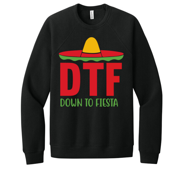 Down to Fiesta - Unisex Premium Fleece Crew Sweatshirt Thumbnail