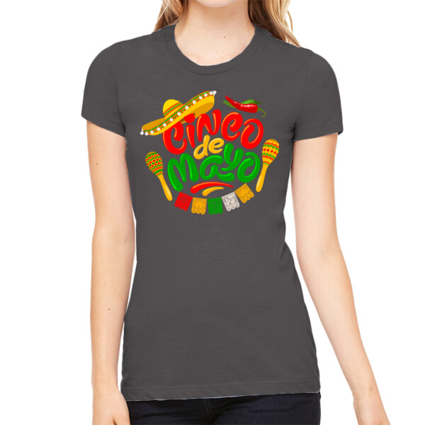 Cinco De Mayo 2 - Women's Premium Cotton Slim Fit T-Shirt Thumbnail