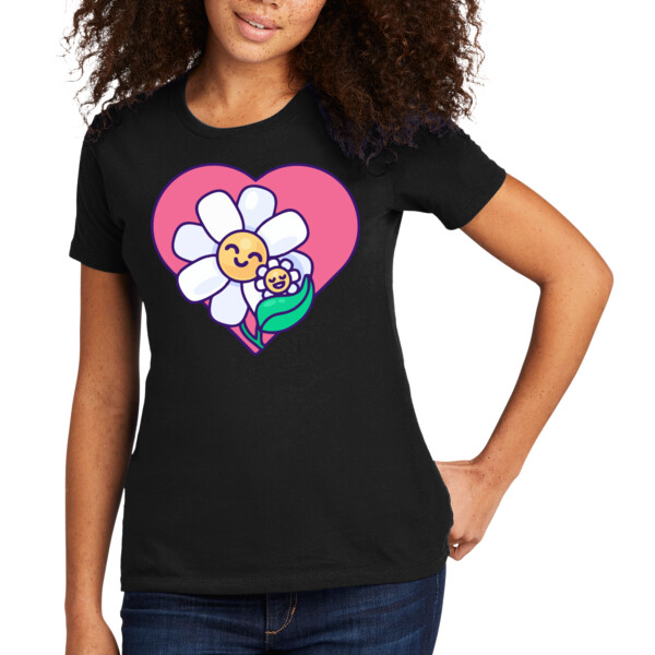 Flower Mom - Women's Premium Cotton T-Shirt Thumbnail