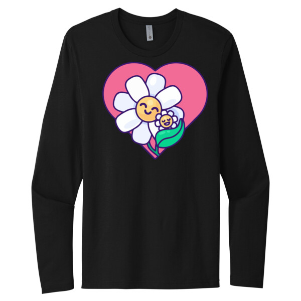 Flower Mom - Unisex Premium Cotton Long Sleeve T-Shirt Thumbnail