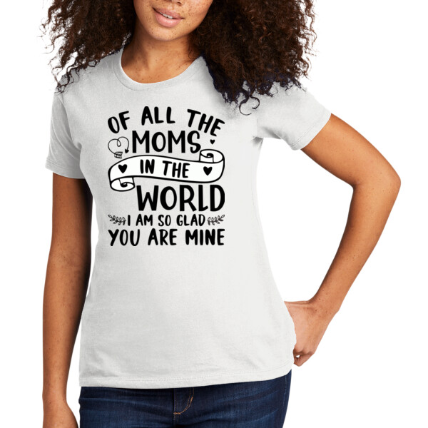 Mom's in the World - Women's Premium Cotton T-Shirt Thumbnail