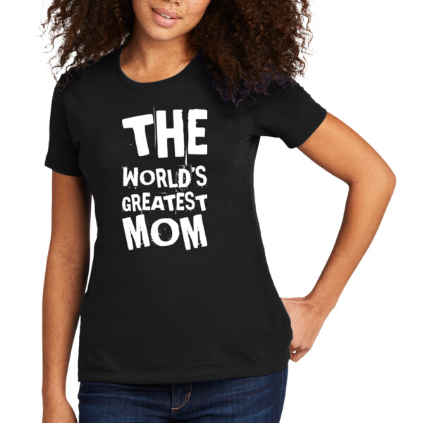 Worlds Greatest Mom - Women's Premium Cotton T-Shirt Thumbnail