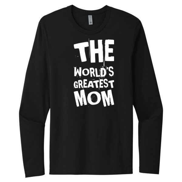 Worlds Greatest Mom - Unisex Premium Cotton Long Sleeve T-Shirt Thumbnail