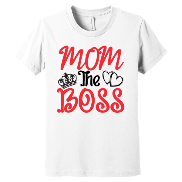Mom The Boss - Youth Premium Cotton T-Shirt Thumbnail