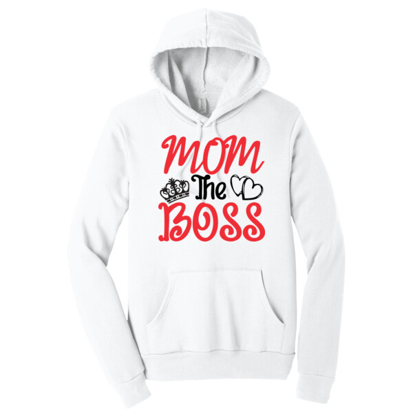 Mom The Boss - Unisex Premium Fleece Pullover Hoodie Thumbnail