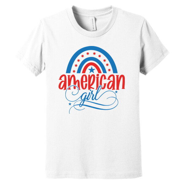 American Girl - Youth Premium Cotton T-Shirt Thumbnail