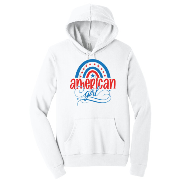 American Girl - Unisex Premium Fleece Pullover Hoodie Thumbnail