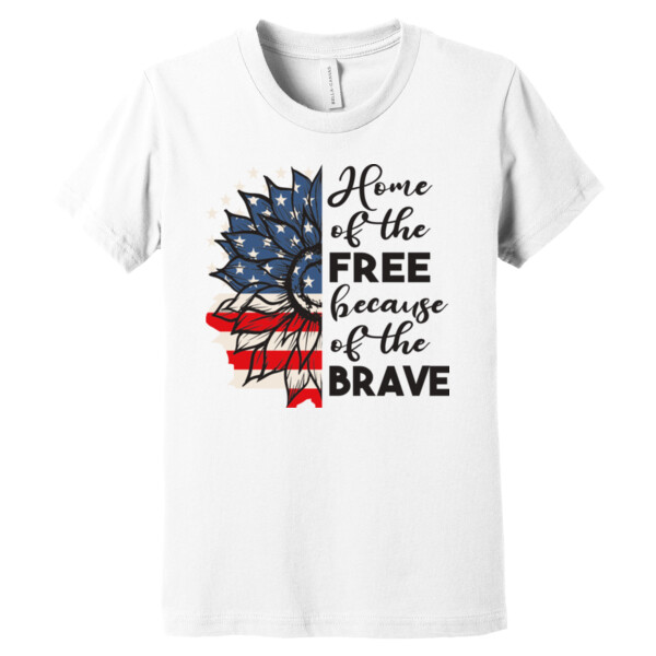 Free and Brave - Youth Premium Cotton T-Shirt Thumbnail
