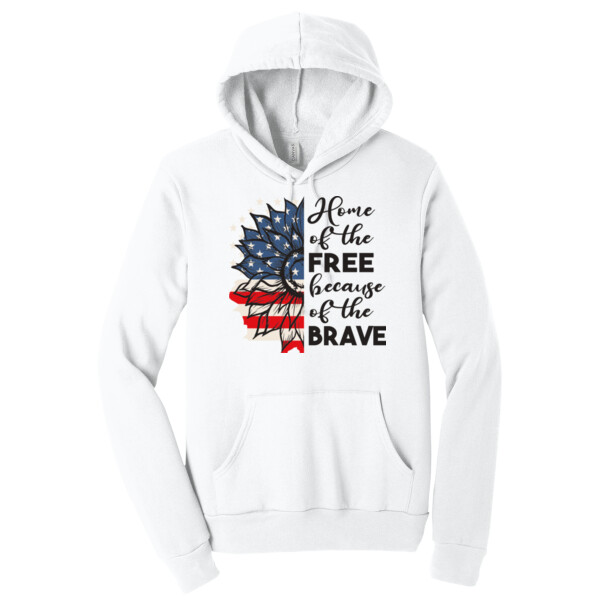 Free and Brave - Unisex Premium Fleece Pullover Hoodie Thumbnail