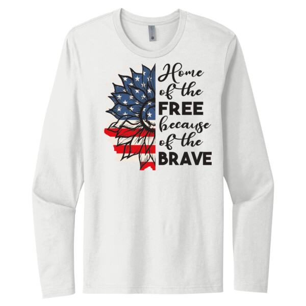 Free and Brave - Unisex Premium Cotton Long Sleeve T-Shirt Thumbnail