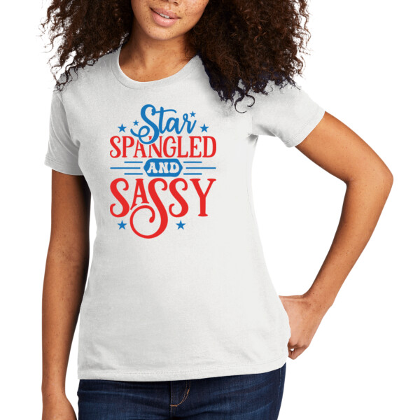 Spangled and Sassy - Women's Premium Cotton T-Shirt Thumbnail