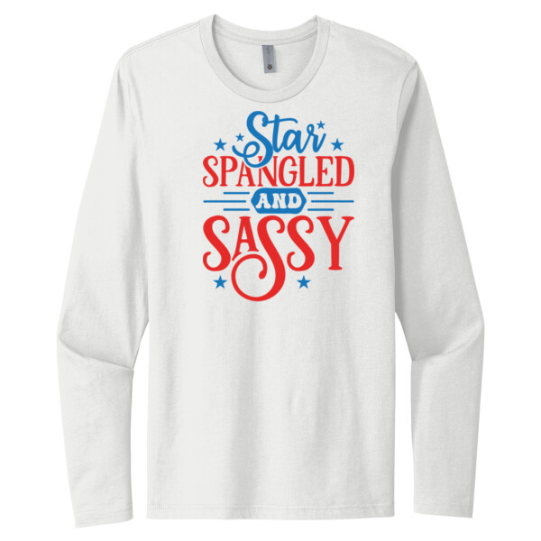 Spangled and Sassy - Unisex Premium Cotton Long Sleeve T-Shirt Thumbnail