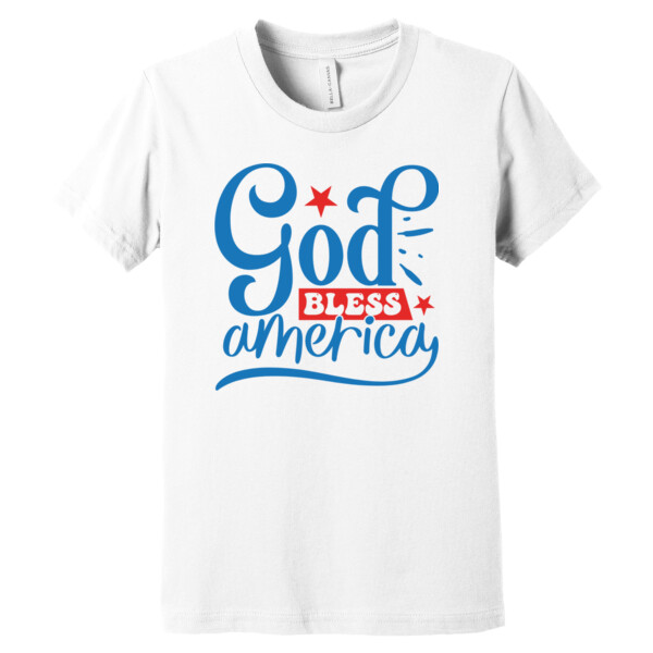 God Bless America - Youth Premium Cotton T-Shirt Thumbnail