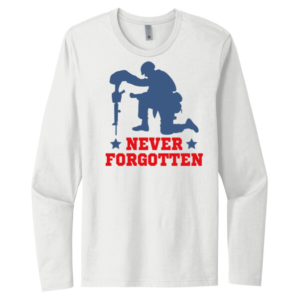 Never Forgotten - Unisex Premium Cotton Long Sleeve T-Shirt Thumbnail