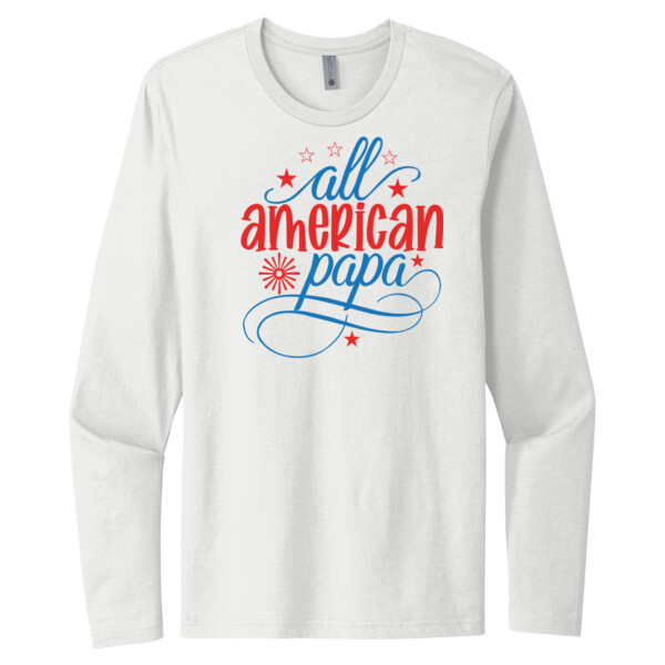 American Papa - Unisex Premium Cotton Long Sleeve T-Shirt Thumbnail
