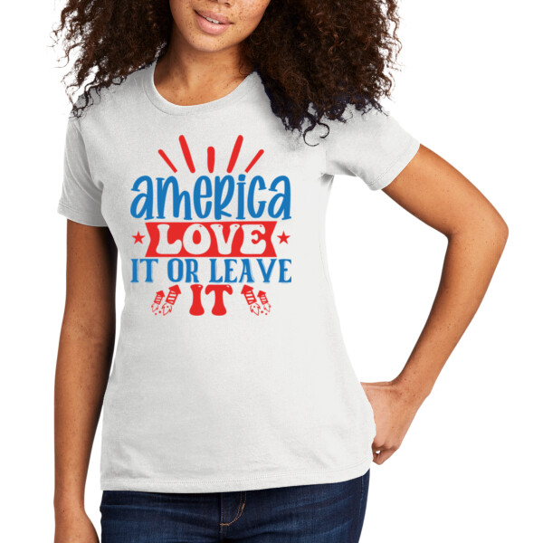 American Love - Women's Premium Cotton T-Shirt Thumbnail