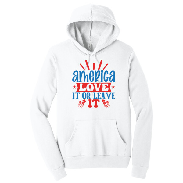 American Love - Unisex Premium Fleece Pullover Hoodie Thumbnail