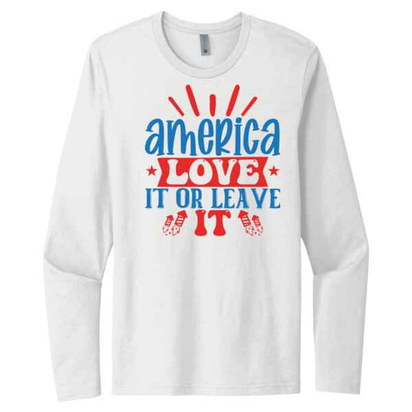 American Love - Unisex Premium Cotton Long Sleeve T-Shirt Thumbnail