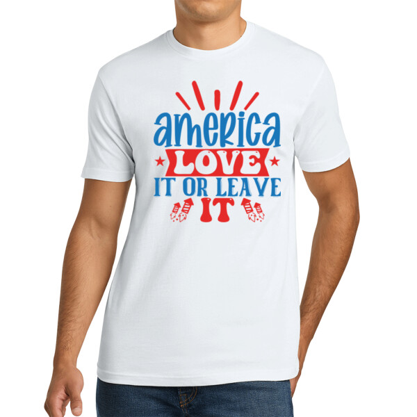 American Love - Unisex Premium Cotton T-Shirt Thumbnail