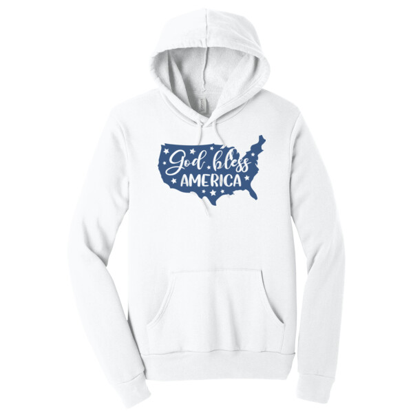 God Bless America 2 - Unisex Premium Fleece Pullover Hoodie Thumbnail