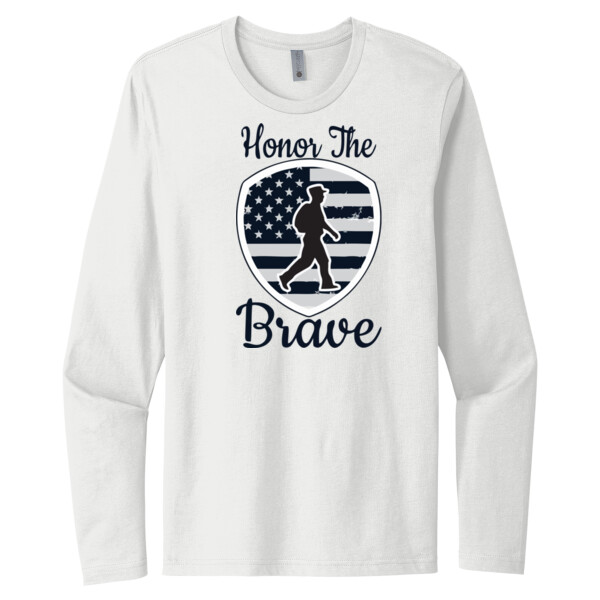 Honor the Brave 2 - Unisex Premium Cotton Long Sleeve T-Shirt Thumbnail