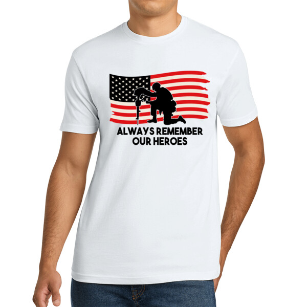 Remember our Heroes - Unisex Premium Cotton T-Shirt Thumbnail