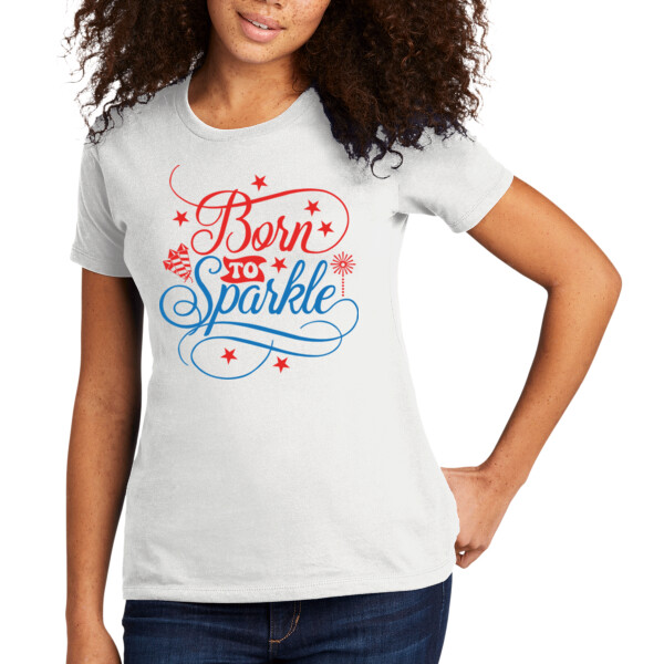 Born to Sparkle - Women's Premium Cotton T-Shirt Thumbnail