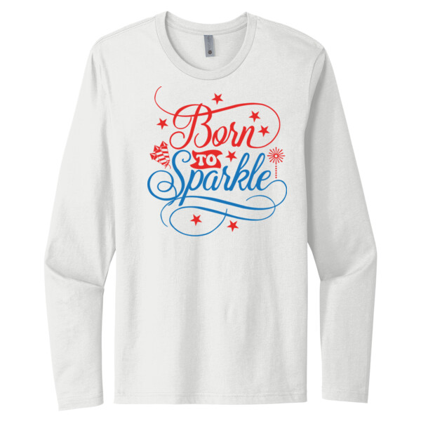 Born to Sparkle - Unisex Premium Cotton Long Sleeve T-Shirt Thumbnail