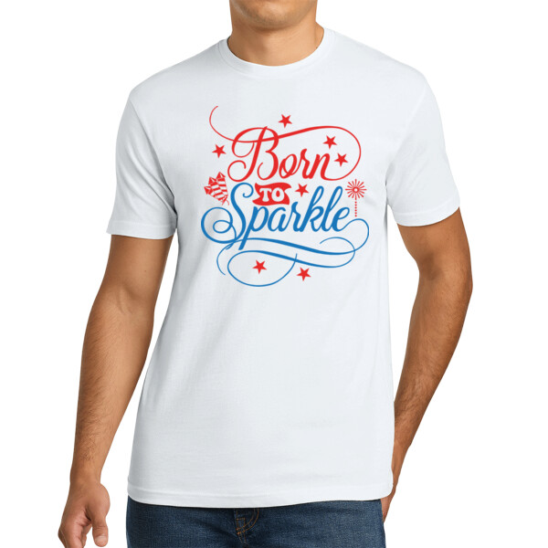 Born to Sparkle - Unisex Premium Cotton T-Shirt Thumbnail